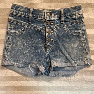 Hollister High Waisted Jean Shorts Size 00
